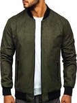 BOLF Herren Bomberjacke Übergangsjacke Stehkragen [1A1] Grün (4D4)