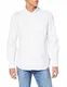 edc by ESPRIT Herren 080CC2F304 Hemd, 100/WHITE, M