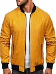 BOLF Herren Bomberjacke Übergangsjacke Stehkragen [1A1] Camel (4D4)