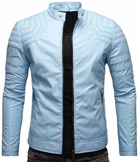 Crone Blackhawk Herren Biker Eco Lederjacke Vegane Bikerjacke