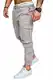 Amaci&Sons Jogger Cargo Herren Chino Jeans Hose 7001 Hellgrau W32