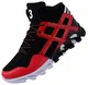 BRONAX Herren Männer High Top Hohe Sneaker Turnschuhe Jungen Sportschuhe Basketballschuhe Schnürschuhe Hallenschuhe Laufschuhe rutschfeste Freizeitschuhe Trainer Rot 42 EU (43 Asien)
