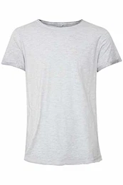 Mino Herren T-Shirt Kurzarm Shirt Basic mit Rundhalsausschnitt, Größe:M, Farbe:Chip Grey (75153)