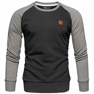 Amaci&Sons Sweatshirt Style MILWAUKEE Schwarz/Anthrazit (4050)