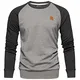 Amaci&Sons Herren Basic College Sweatjacke Pullover Hoodie Sweatshirt 4050 Anthrazit/Schwarz M