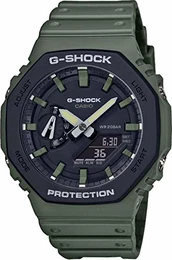 Herren Analog – Digital Quarz Uhr mit Harz Armband GA-2110SU-3AER