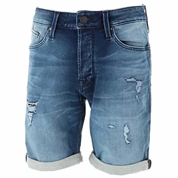 Mens Jjirick Jjicon Ge 007 I.k STS Shorts, Blue Denim, M