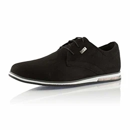 ® Herren Business Schuhe Casual Sneaker leichte Turnschuhe Schwarz EU 43