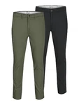 JACK & JONES Hose 'Macro Dave' pastellgrn/schwarz