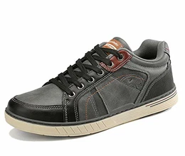 Freizeitschuhe Herren Sneakers Schuhe Wanderschuhe Walkingschuhe Berufsschuhe Sportschuhe Outdoor Leichtgewicht Trainers Größe 41-46(DK Grau, Numeric_43)