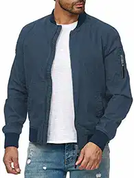 Redbridge Herren Jacke Übergangsjacke Bomberjacke Collegejacke Basic Blau M