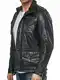 Tazzio Herren Jacke Lederjacke Leder Mantel Trenchcoat 19706 (Schwarz, XL)
