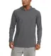 KEFITEVD Sportshirt Herren Langarm UV Schutz mit Kapuze Sommer Tshirt Leicht Outdoor Wandershirt Running Reisen Laufshirt Longsleeve Shirt Männer Darkgrau M