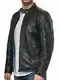 Tazzio Herren Jacke Lederjacke Echtleder Leder Übergangsjacke 19707 (Braun, M)