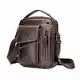 BAIGIO Umhängetasche Herren Leder Schultertasche Vintage Crossbody Bag Messenger Herrentasche zum Umhängen Ledertasche Männer Tasche mit Verstellbarem Gurt für Business Arbeit Reise