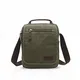 FANDARE Leinwand Umhängetasche Schultertasche Kuriertasche Canvas Messenger Bag für Herren Damen Klein Aktentasche Männer und Frauen Reise Arbeitstasche 9.7 Zoll Tablet Grün