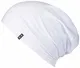 Enter the Complex® Leichte Jersey Mütze, Damen und Herren, Slouch Beanie aus Baumwolle, Elastisch (Large/X-Large, Snow White)
