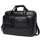 CLUCI Aktenkoffer Herren Businesstasche Leder Vintage Groß Laptoptasche für 15.6  Laptop Aktentasche Arbeitstasche Schwarz