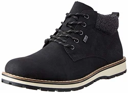 Rieker Herren Schnürhalbschuhe 38419 schwarz