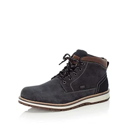 Herren Schnürstiefeletten F8410, Männer Stiefeletten,wasserdicht,riekerTEX,schnürboots,Men's,Boots,Stiefel,Bootee,blau (16),43 EU / 9 UK
