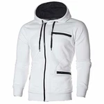 Herren-Sweatshirt mit Reißverschluss weiß