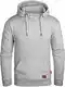 Grin&Bear Herren Kapuzenpullover Kapuzenjacke Hoodie mit hoch abschließendem Kragen GEC494 (M, Grau meliert)