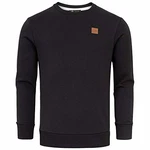 Amaci&Sons Herren Basic College Sweatjacke Pullover Hoodie Sweatshirt (4056) Schwarz