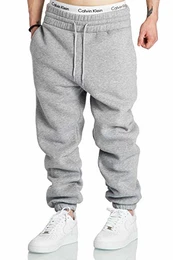 Herren Baggy Sporthose Trainingshose Jogginghose Sweatpants Jogger 2017 Hellgrau M