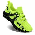 Wonesion Herren Fitness Laufschuhe Atmungsaktiv Rutschfeste Mode Sneaker Sportschuhe Grün