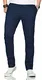 Maurelio Modriano Herren Designer Chino Stoff Hose Chinohose Stretch Regular Fit [MM-002-Navy-W32-L32]