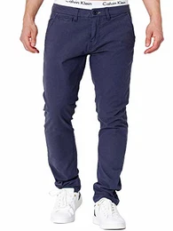 Herren Creed Chinohose mit 4 Taschen aus 98% Baumwolle Lange Chino Hose Stretch Herrenhose Freizeithose Baumwoll-Twill Regular Fit Stoffhose Baumwollhose für Männer Navy 32/32