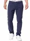 Indicode Herren Creed Chinohose mit 4 Taschen aus 98% Baumwolle   Lange Chino Hose Stretch Herrenhose Freizeithose Baumwoll-Twill Regular Fit Stoffhose Baumwollhose für Männer Navy 32/32