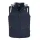 Dry Fashion Herren Weste Eutin - Steppweste Herren Herrenweste Outdoor Weste mit Kapuze in Navy Größe M
