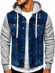 BOLF Herren Jeansjacke Übergangsjacke [4D4] Dunkelblau (4D4)