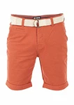 riverso Herren Chino Shorts RIVHenry Gürtel Bermuda Kurze Hose Hellblau/Dunkelblau/Navy/Rot/Grün/Orange/Beige/Grau/Terracotta Red (15300)