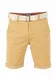 riverso Herren Chino Shorts RIVHenry Gürtel Bermuda Kurze Hose 98% Baumwolle Hellblau Dunkelblau Navy Rot Grün Orange Beige Grau w30 - w42, Größe:W 32, Farbe:Prairie Beige (20300)