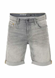 Herren Jeans Shorts RIVUdo Kurze Hose Regular Fit Denim Short 99% Baumwolle Bermuda Grau Hellblau Blau w30 w31 w32 w33 w34 w36 w38 w40, Größe:W 32, Farbe:Grey Denim (G104)