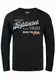 Blend Dopper Herren Longsleeve Langarmshirt Shirt Mit Print, Größe:M, Farbe:Black (70155)
