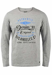 Dopper Herren Longsleeve Langarmshirt Shirt Mit Print, Größe:M, Farbe:Stone Mix (70813)