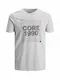 JACK & JONES Herren T-Shirt Jco Tobie Tee - Slim-Fit in Rundhals und Kurzarm, Größe:M, Farbe:Grau