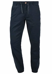 Lennik Herren Leinenhose Lange Stoffhose, Größe:M, Farbe:Navy (70230)