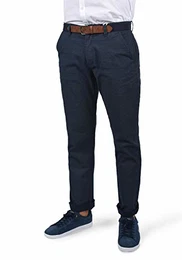 Keaton Herren Chino Hose Stoffhose, Größe:W30/32, Farbe:Navy (70230)
