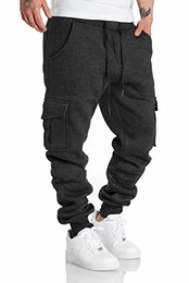 Herren Cargo Jogginghose Sporthose Sweatpants Jogger Trainingshose 2016 Anthrazit M