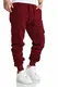 Amaci&Sons Herren Cargo Jogginghose Sporthose Sweatpants Jogger Trainingshose 2016 Bordeaux M