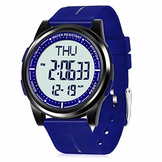 WIFORT Digital Armbanduhr mit Stoppuhr Countdown Duale Zeitzone WIFORT Digital Armbanduhr mit Stoppuhr Countdown Duale Zeitzone
