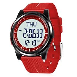 Digital Herren Damen Uhren 5 ATM Wasserdicht Sport Armbanduhr mit Wecker Stoppuhr Countdown Duale Zeitzone, Ultradünn Weitwinkel Anzeige Digitaluhr für Jungen Mädchen