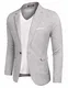 MAXMODA Männer Blazer Herren Sakko Sportlich Slim Fit Modern Freizeit Jackett Grau Anthraztit m