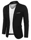 MAXMODA Freizeit Sakko Herren Schwarz Männer Blazer Slim Fit Modern Sportlich Jackett Leichte m