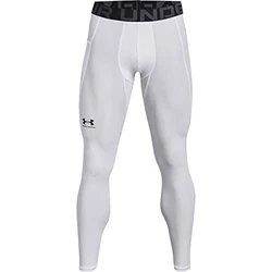 Under Armour Herren Ua Hg Armour Leggings lange Sportleggings Weiß/Schwarz
