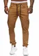 Herren Hose Jogger Chino Cargo Jeans Hosen Stretch Sporthose Herren Hose mit Taschen Slim Fit Freizeithose (Khaki, M).